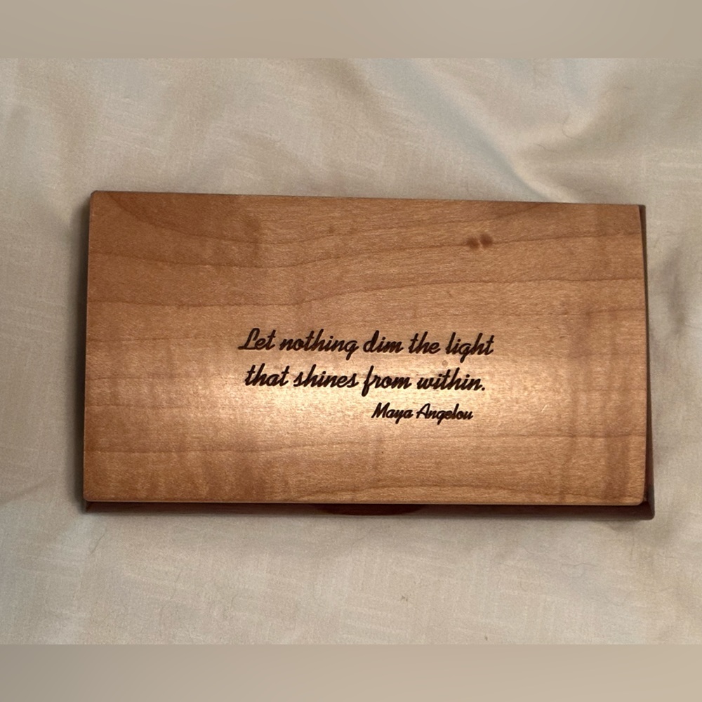 Handcrafted wooden jewelry box